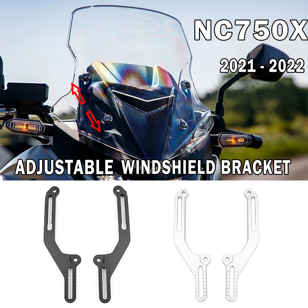 

NC750X Accessories Windscreen Adjusters For HONDA NC750X NC 750X Windshield Adjustment Bracket Windshield Support Holder Kits