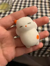 Anti-juguetes blandos antiestrés correa del teléfono Mini suave mano silicona blando para apretar animales gato Kawaii caucho aplasta juguete antiestrés