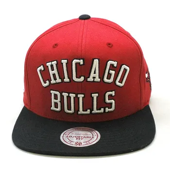 

Mitchell & Ness Chicago Bulls Woodmark Jersey Hooked Red cap, snapback, caps, baseball caps, cap for men, men's hat