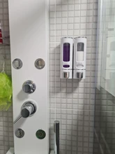 Shampoo-Dispenser Container Washroom-Accessories Liquid-Soap Shower Bath Wall-Mount Single/double-400ml