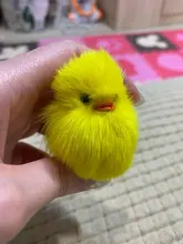 Llavero con forma de pato para hombre y mujer, llavero con forma de pato, de piel amarilla, con forma de bola de pelo, para llaves de coche, de peluche, 1 unidad