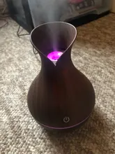 USB humidificador de aire Mini difusor de Aroma de grano de madera de aceite esencial vaporizador de aromaterapia con el uso del LED para el hogar