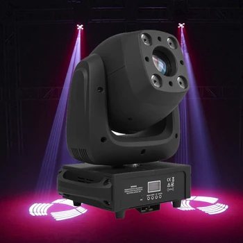 

DJworld Led 4x10W RGBW 4in1 Wash+100W Spot Moving Head Light Beam Gobo Stage Lighting DMX/USB Upgrade For Disco Club Party DJ