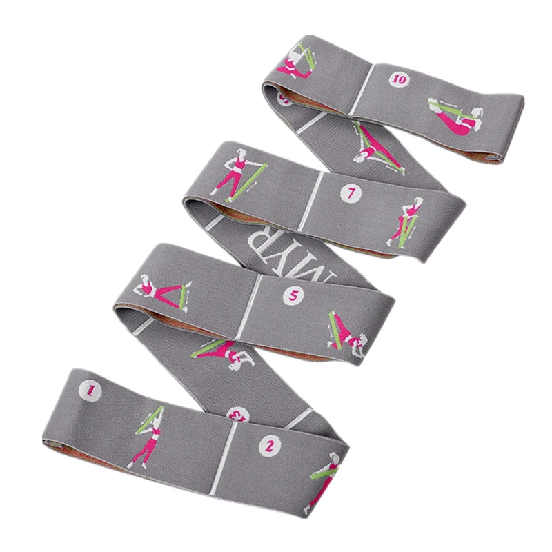 11 Grid Multi-segment Dance Yoga Auxiliary Stretching Belt Elastic Belt Beginner Yoga Supplies Resistance Band fitness resistance band