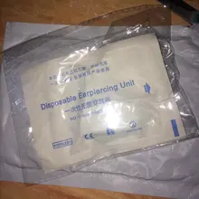 Unidad de Seguridad de Piercing de oreja estéril desechable, herramienta de salud, Kit de Asepsis, pistola de perforación Manual, 2 uds.