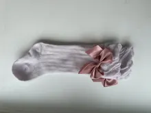 Calcetines de colores sólidos para bebé, lindos lazos suaves hasta la rodilla, para niña pequeña, calcetines largos transpirables de verano