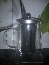 Glass Teapot Tea-Kettle INFUSER-FILTER Puer Flower Oolong Kung-Fu Heat-Resistant Stainless-Steel