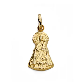 

Medal 18k gold Virgin Homeless silhouette 21mm. [AA0005]