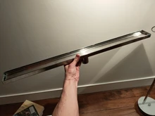 Cuarto de ducha de acero inoxidable 304, gran tira de desplazamiento, desagüe de suelo, desodorización de inodoro, drenaje rectangular de suelo sigilo