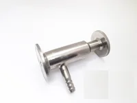 Нержавеющий санитарный трехзажимной игольчатый клапан SS304, OD50, 5 - изображение