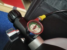 Refill-Adapter Charging-Valve Air-Filling-Station M18x1.5 400bar with 6000psi-Gauge 50cm