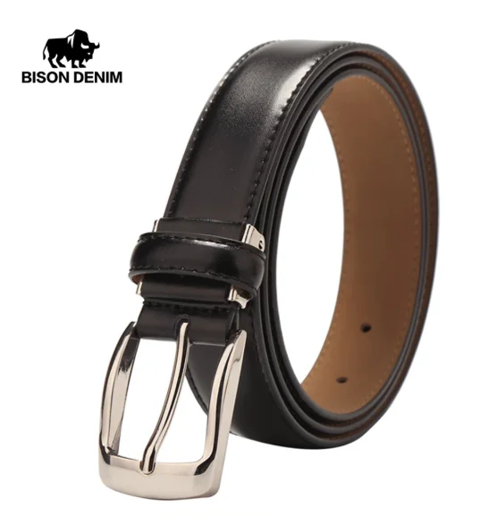 Мужской кожаный ремень Bison Denim W71123, W71122