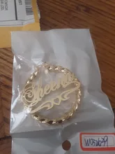 AurolaCo-pendientes de aro de bambú de acero inoxidable para mujer, aretes personalizados con nombre, estilo bambú, 30-90MM