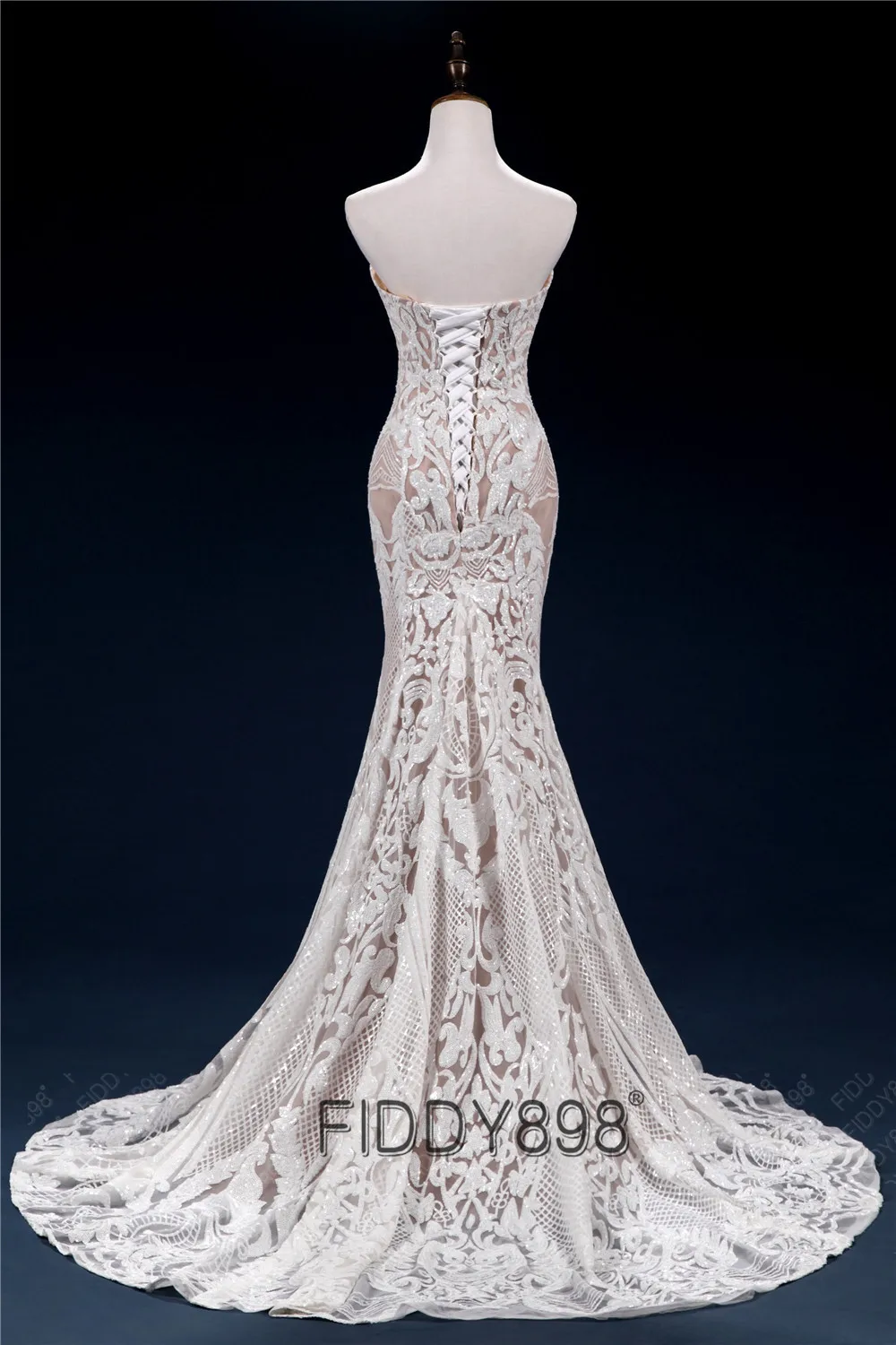 Sweeheart Mermaid Wedding Dresses Special Sequin Lace Bridal Gowns Sexy Trumpet Wedding Gown  Vestido de Novia 2