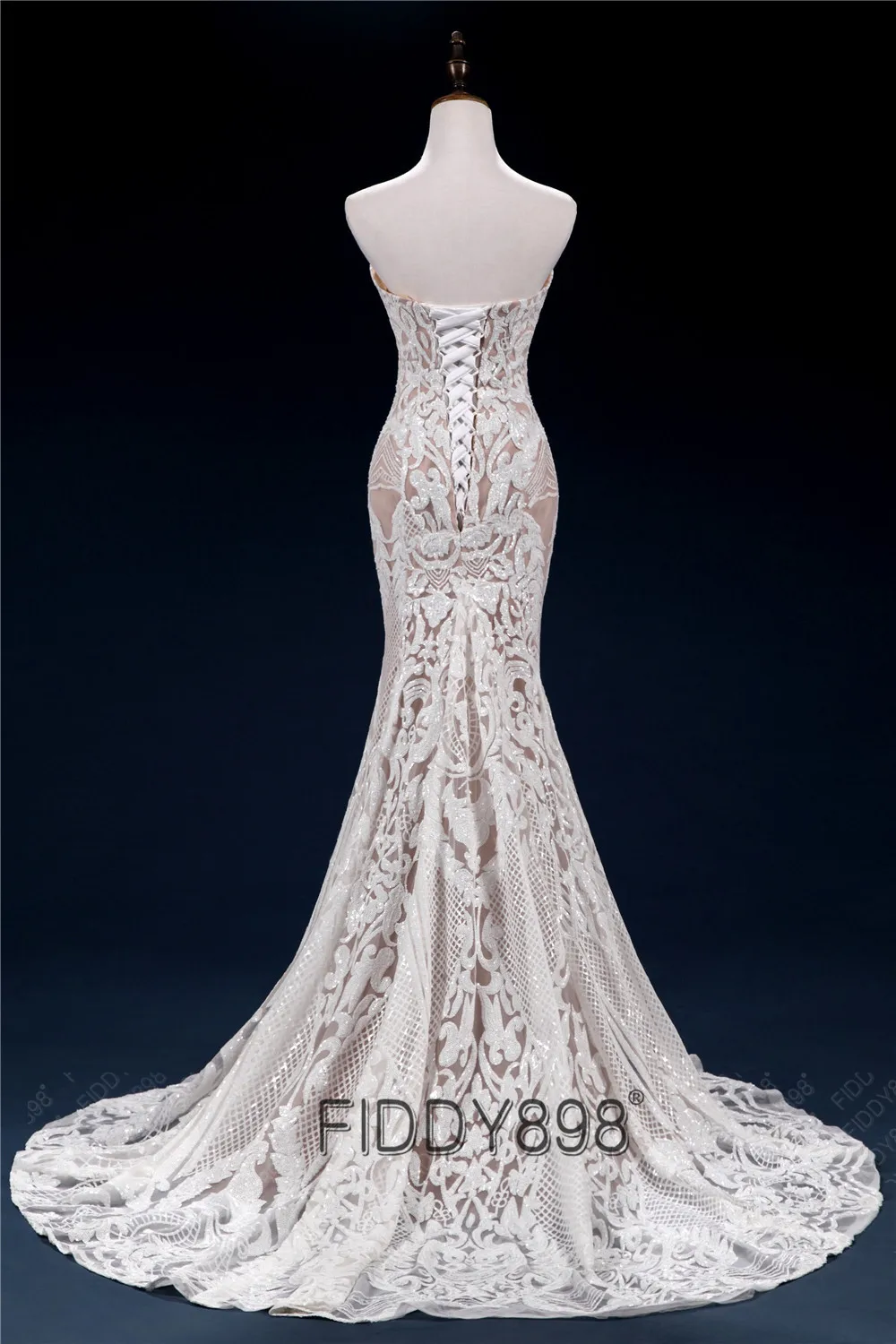 Sweeheart Mermaid Wedding Dresses Special Sequin Lace Bridal Gowns Sexy Trumpet Wedding Gown  Vestido de Novia 3