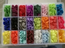 Juego de botones a presión de plástico T5 con alicate para sastre familiar, kit de herramientas, contenedores organizadores de costura de fácil sustitución de broches, DIY, por 360 uds.