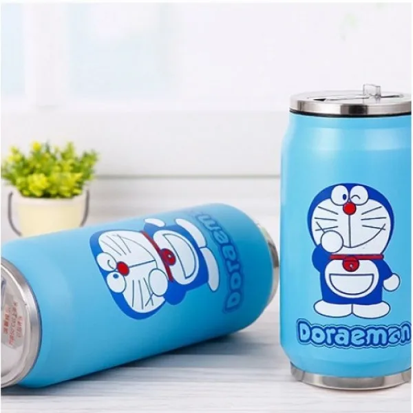 Термо-банка с трубочкой Cat Doraemon 300 мл