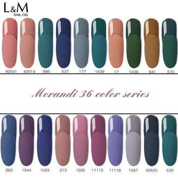 

12 pcs set Gelartist Nails Gel Morandi Color Series Health soak off beauty Last More than a month UV Soak Off Nails Gel polish