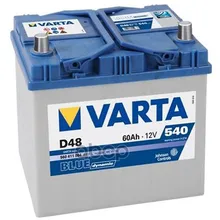 Аккумулятор Blue Dynamic 12v 60ah 540a 232х173х225 Полярность 1 Клеммы 1 Крепление B00(D48) Varta арт. 560411054