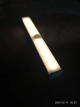 Cabinet-Lamp Wardrobe Closet Step-Lighting Motion-Sensor Bedroom Kitchen Rechargeable