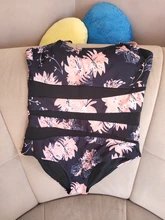 Riseado-bañador Vintage de una pieza para mujer, ropa de baño de malla, traje de baño negro con correa, ropa de playa, trajes de baño XXL 2021