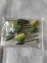 Pulidores de silicona Dental, Base de resina, pulido acrílico, 2,35mm, 12 Uds.