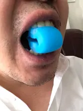 Fitness cara maxilar facial hombres pop n a la boca de la mandíbula ejercitador de músculo de juguete masticar morder interruptor de formación