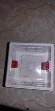 Caja de montaje de Cassette, caja de empalme oculta tipo 86, caja de montaje interno, Caja Blanca, roja y azul