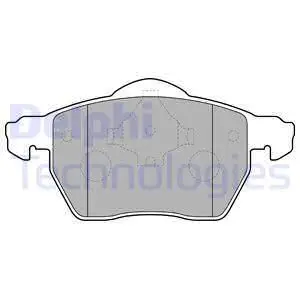 Колодки торм.пер. VOLVO S70/V70 2,0/2,3 DELPHI LP1687