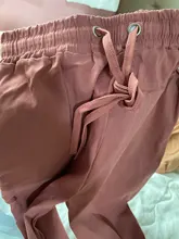 Polyester Pants Lace-Up Simplee Pink Summer Women's Loose Street Casual Solid Sports