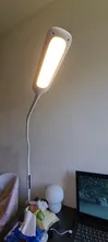 Clip Desk-Lamp Led-Light Eye-Protected-Lamp Brightness Office Led Long-Arm Bedroom 