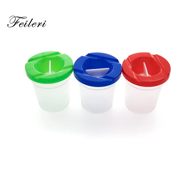 1/2/3 db Gyermekek Nincs Kiömlött Pohár Mosás Vödör Számára Akvarell Olaj Gouache Akrilfestés Művészeti Ellátás