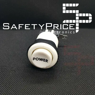 Pulsante Arcade Concavo Bianco Ricreativo Power American Bartop 28Mm 33Mm