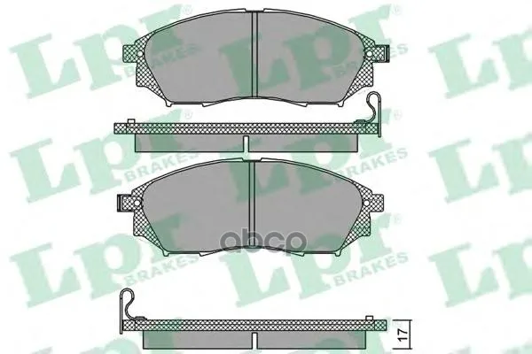 Колодки Тормозные Nissan Murano/Pathfinder/Qashqai/Renault Koleos Передние Lpr 05p1406 Lpr арт. 05P1406