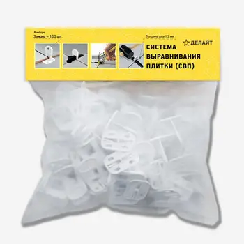 

Clamp System leveling tile СВП Delight 100 pcs 3D cross stitch.
