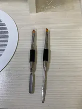 Espátula acrílica para uñas, herramienta de manicura, extensión de Gel UV, pincel para pintar Flores, 1 unidad