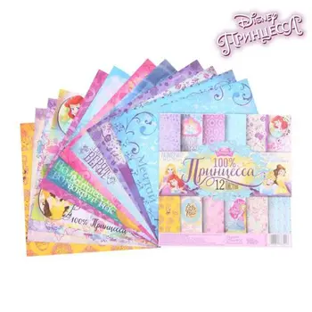 

1133701 paper set for скрапбукинга '100% Princess! 'Princess, 12 sheets 14.5x14.5 cm, 160g/m2