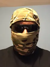 Pasamontañas de camuflaje táctico, máscara facial CS completa, juego de guerra, caza del ejército, deportes de ciclismo, casco con forro, militar, Multicam, CP, bufanda