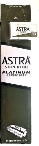 

100 piece old Astra Superior Platinum Double Edge Safety Razor blades VINTAGE souvenir 1980-2000 Blades GREEN lon.