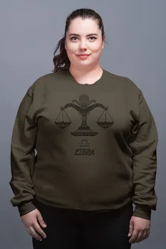 

Angemiel Wear Libra Zodiac Green Women Sweatshirts