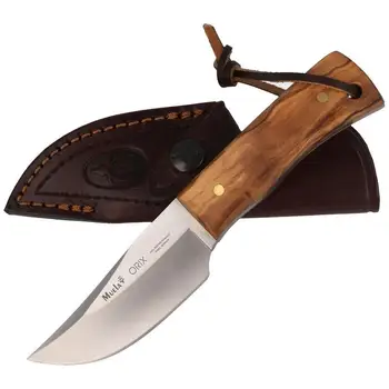 

Tooth knife ORIX-8.OL 8 cm MoVa steel sheet and olive wood handle.
