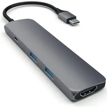 

SATECHI USB-C MULTIPORT Adapter HDMI-2USB-USBC 4K SPACEGRAY