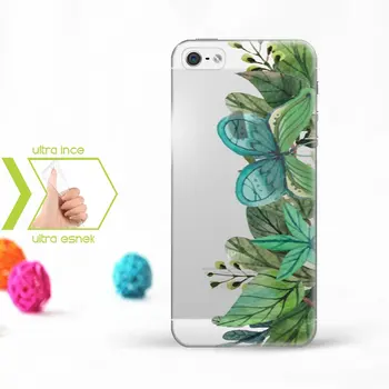 

Personalized iPhone 5-5S Slim Clear Silicone Phone Cover (Leaf Temalı-11)