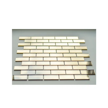 

Mirror mosaic on mesh Kristan mosaic 63mm x 30mm bronze b63-2 decor glass tile