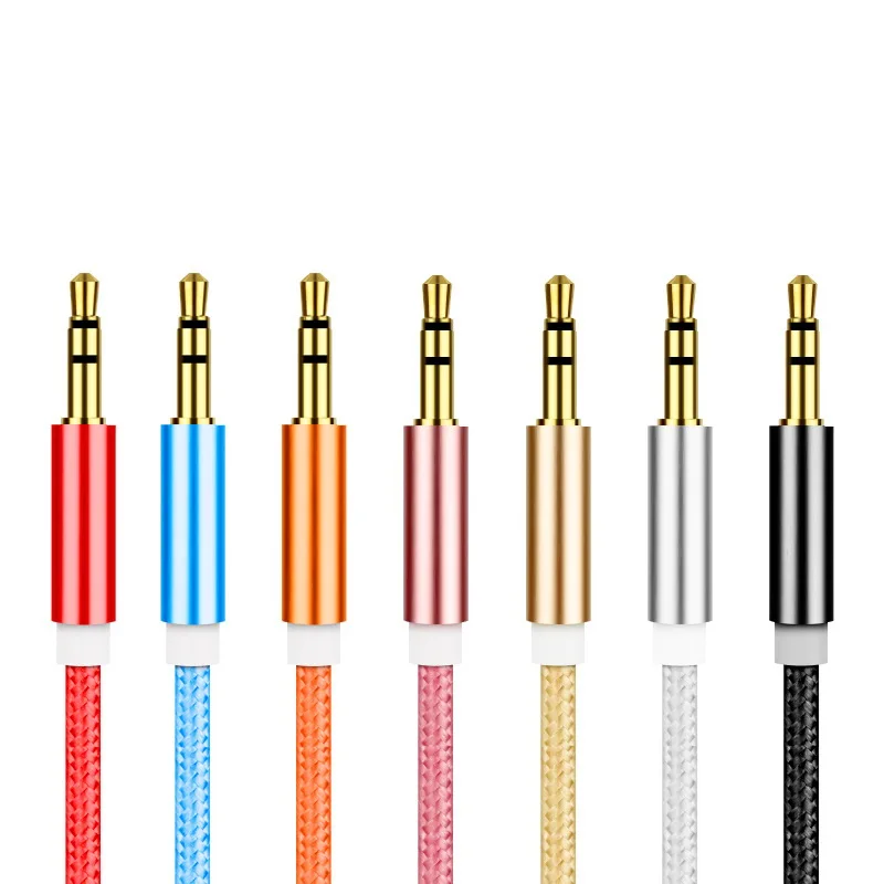 50pcs bundle 1m AUX Jack HD Audio Extension Cables 3 5mm Male to Female Auxiliary Stereo Cable 3 5 mm Speaker Headphone Cord