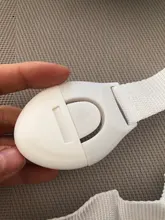 Cerradura de seguridad para puerta de cajón, 10 unidades/lote, cierres de plástico para el cuidado de la seguridad de niño y bebé, correas de protección para bebé para inodoro, armario