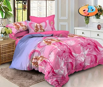 

Bed linen Mercury home "Barbie" 1.5 SP poplin, Ivanovo
