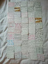 Temporary-Tattoos-Tools Stickers Decals Flower Nail-Art Water-Transfer-Tips Beauty Cat