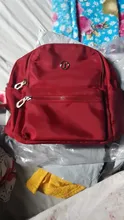 Mochila escolar impermeable para mujer, bolso de viaje informal de gran capacidad, color rojo, 2020