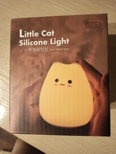 Ornaments Touch-Sensor Night-Lamp Desktop-Decor Baby Bedroom Battery/usb-Charge Silicone